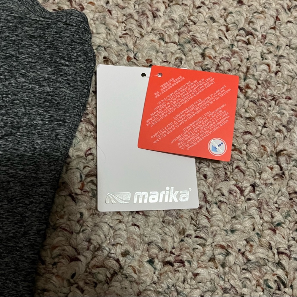 Marika Athletic Racerback Tank Top Heather Gray Medium NEW WITH TAGS! - Picture 3 of 6